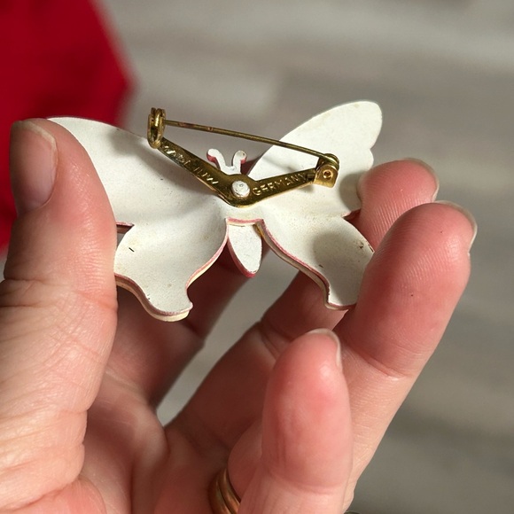 4/$100 WEST GERMANY Vibrant Butterfly Brooch 🦋 - Picture 6 of 7